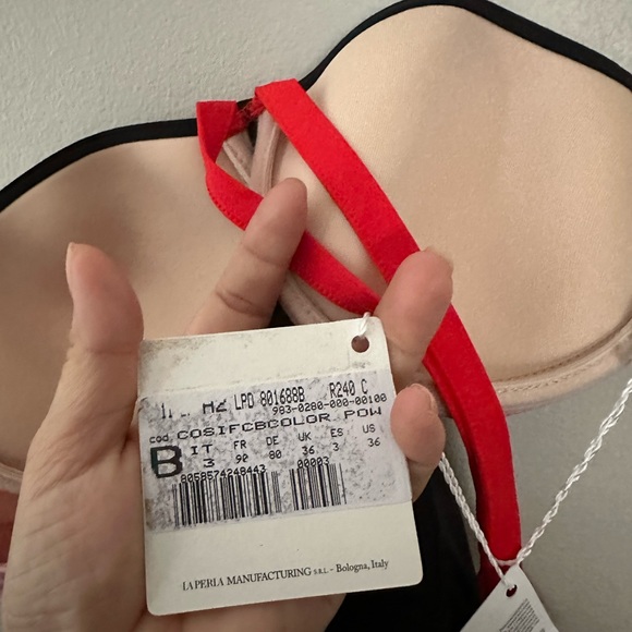 NWT La Perla Monokini Black/Blush/Red one piece - Picture 14 of 16